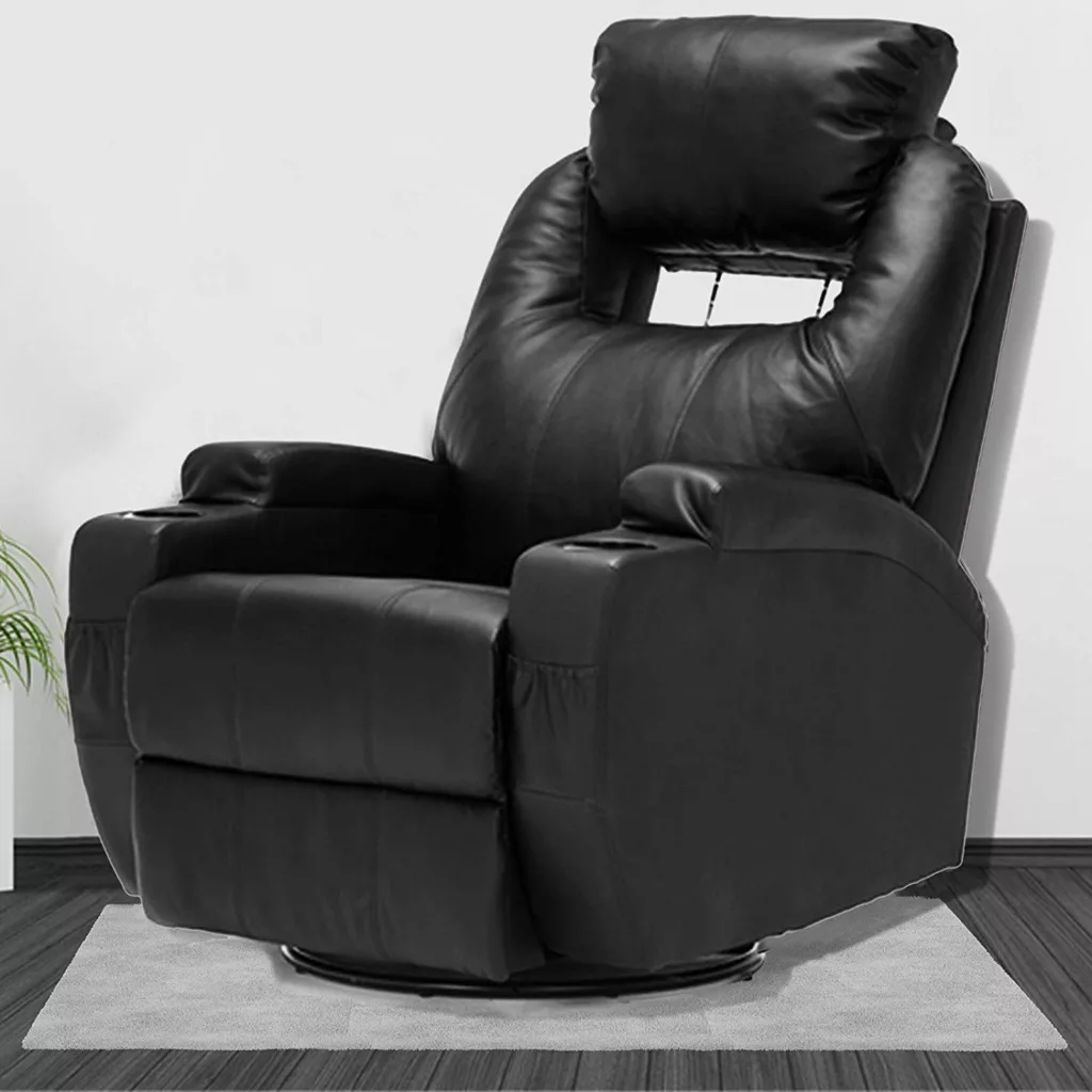 Best Swivel Recliner Chairs in 2023 - Reviews and Buying Guide 5 SUNCOO Message Recliner chair with 360 degrees swivel