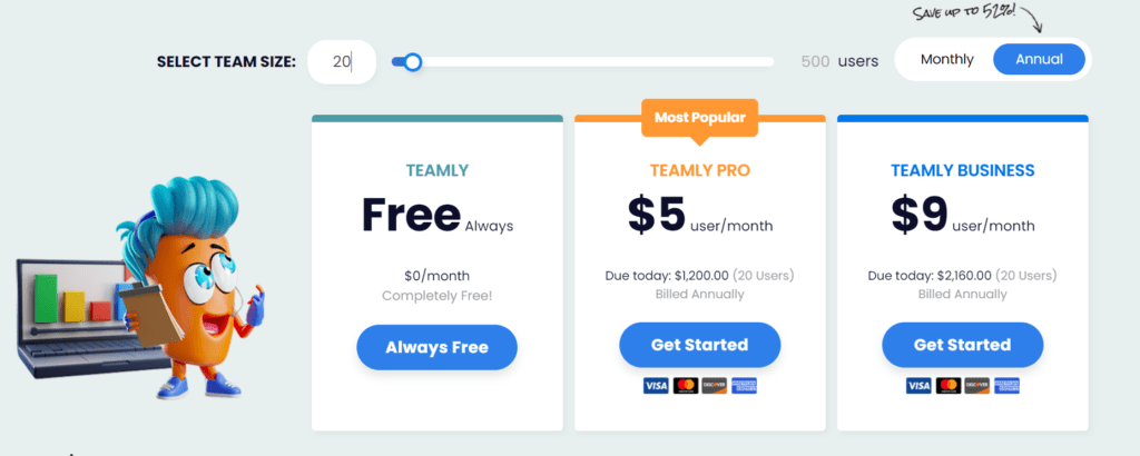 Teamly: The Ultimate Solution for Remote Project Management Success 5 Pricing plans for Teamly