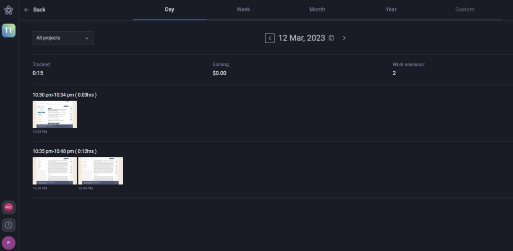 Teamly: The Ultimate Solution for Remote Project Management Success 4 Teamly time tracking report and payout window
