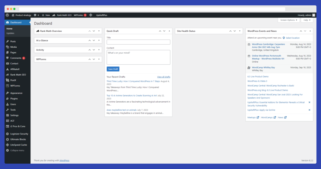 Third Time Lucky: How I Conquered WordPress in 7 Steps 2 master the WordPress dashboard in order to learn and build your website